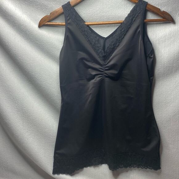 Ruby Ribbon Black with lace details cami size 38 - Picture 1 of 7